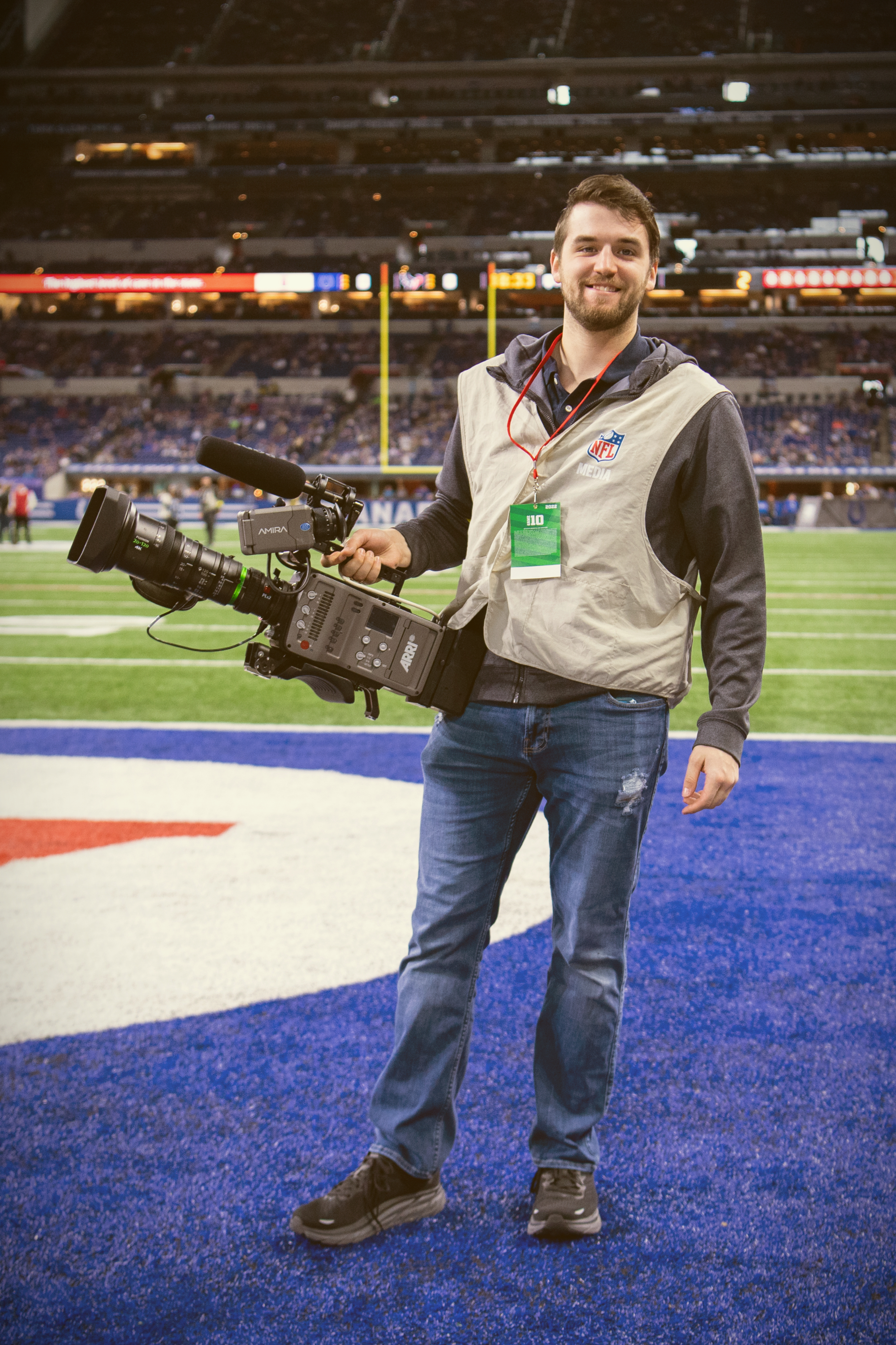 Scottie on the NFL sideline